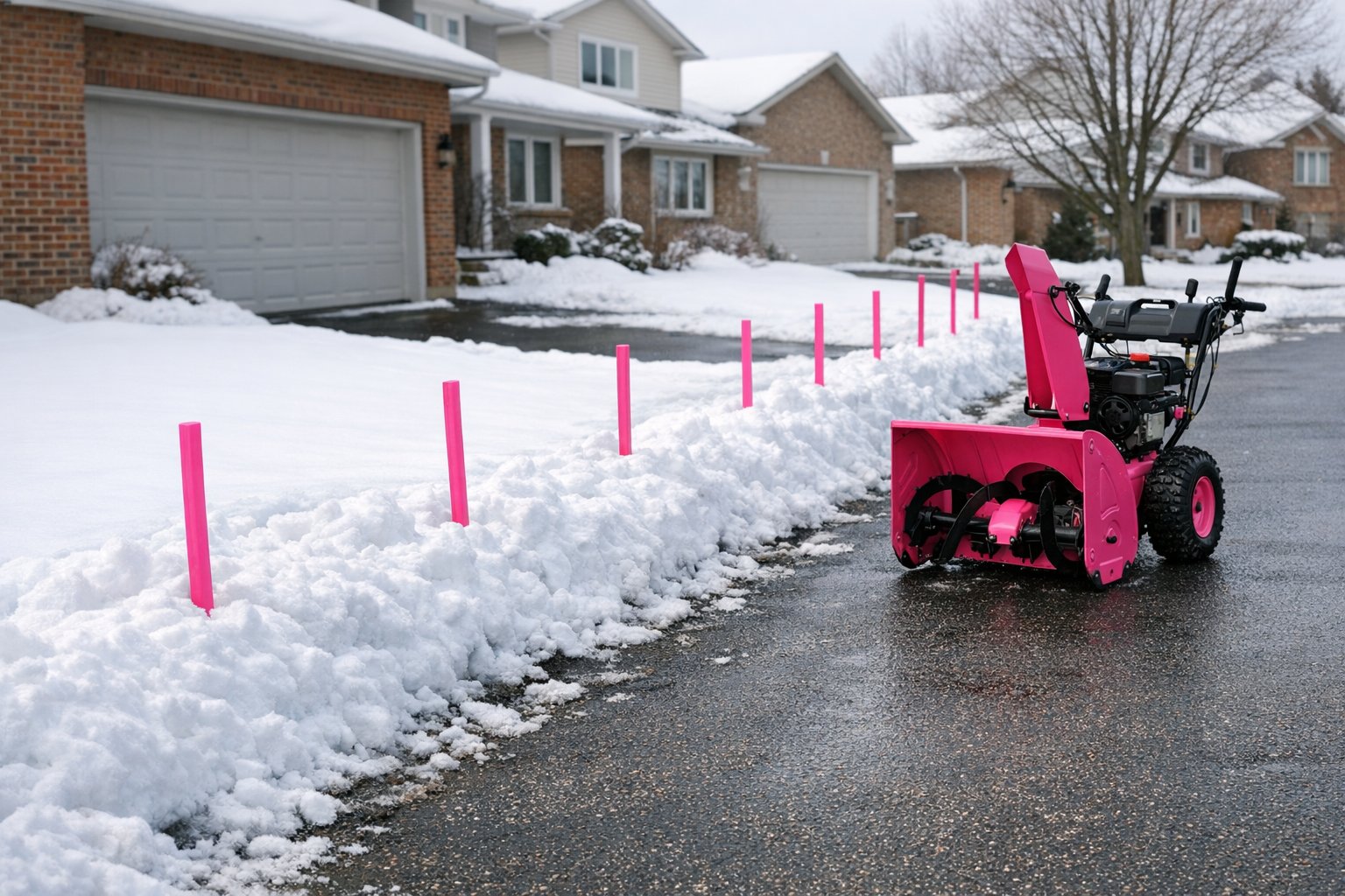 Winter Lawn Damage: How KW Homeowners Wreck Their Own Lawn. Illustration.
